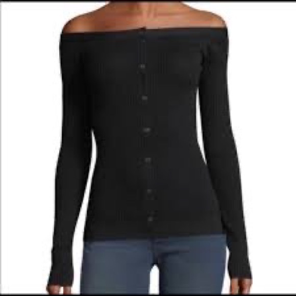 NWT Frame off shoulder knit cardigan - Picture 2 of 9